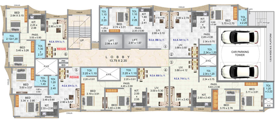 Floor Plan of Pragati Revanta in Ghatkopar East, Mumbai - Image 93110