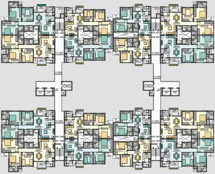 Floor Plan of Akshaya January in Thaiyur, Chennai - Image 135714