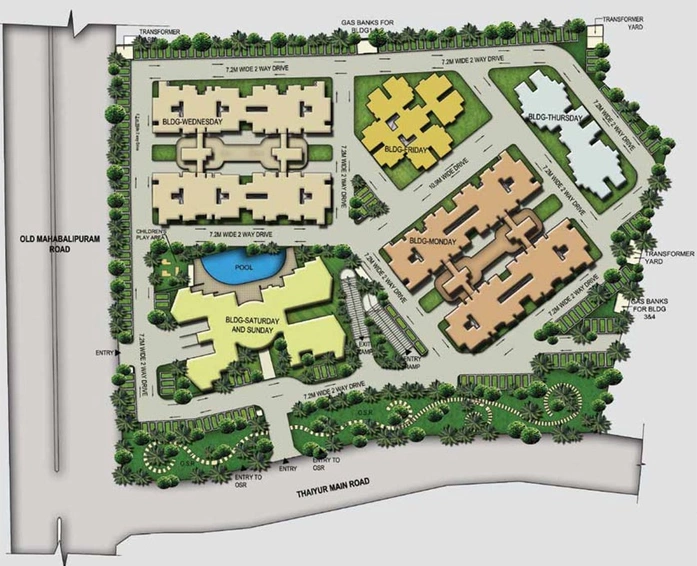 Master Plan of Akshaya January in Thaiyur, Chennai - Image 135715