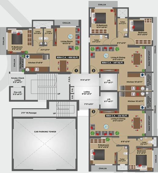 Floor Plan of MJ Soni Arcade in Borivali West, Mumbai - Image 92630