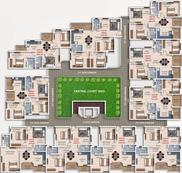 Master Plan of Saritha Fortune in Marathahalli, Bangalore - Image 135814