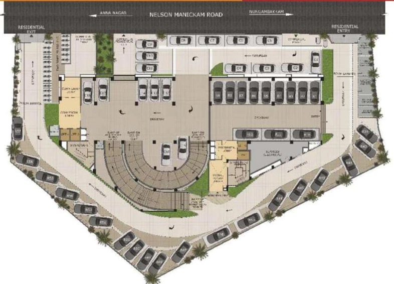 Master Plan of RWD Atlantis in Aminjikarai, Chennai - Image 135874