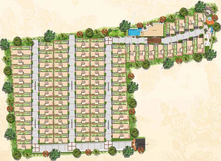 Master Plan of Shravanthi Oak Ridge in Kanakapura, Bangalore - Image 135917