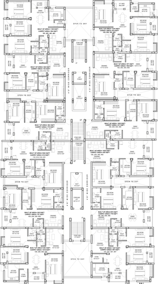 Floor Plan of Sai Krishna Panchawati Residency in Patia, Bhubaneswar - Image 93166