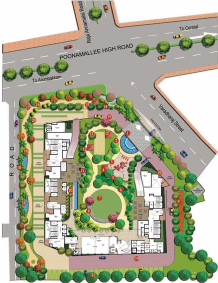 Master Plan of Prince Courtyard in Egmore, Chennai - Image 135990