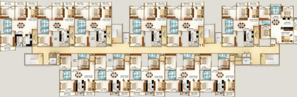 Floor Plan of DS MAX Skycity in Thanisandra, Bangalore - Image 136164