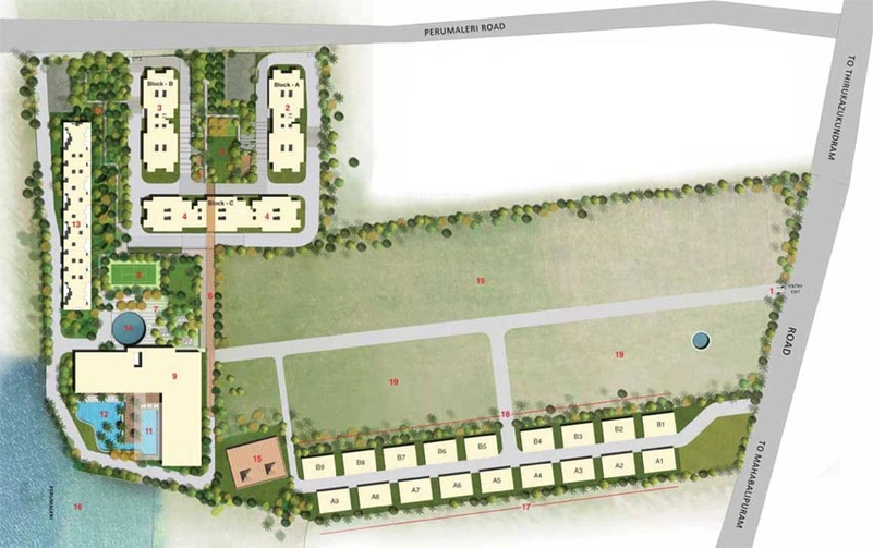 Master Plan of Arun Excello Ziva in Mahabalipuram, Chennai - Image 136145