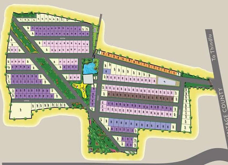 Master Plan of Heritage County in Sarjapur, Bangalore - Image 136227