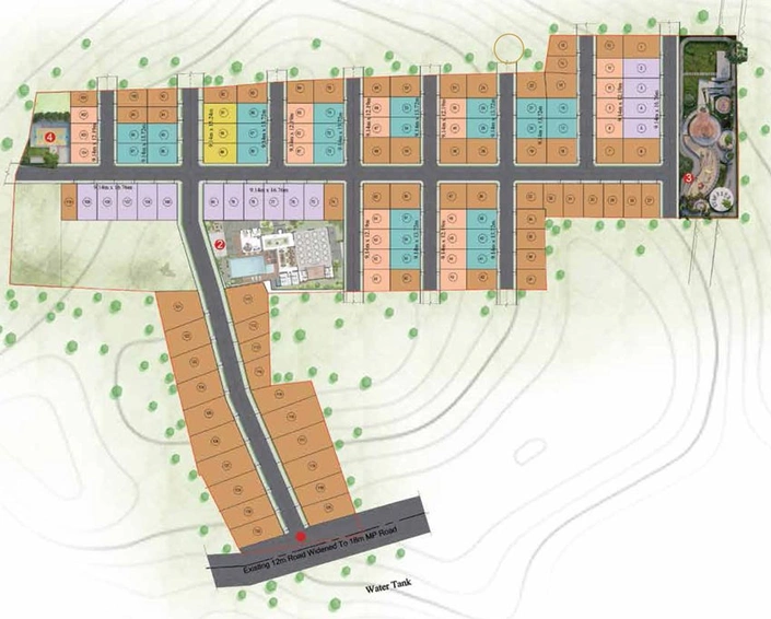 Master Plan of Heritage Firefly Fields in Sarjapur, Bangalore - Image 136255