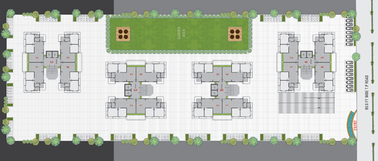 Master Plan of Nilkanth Shagun Heights in Mota Varachha, Surat - Image 117985