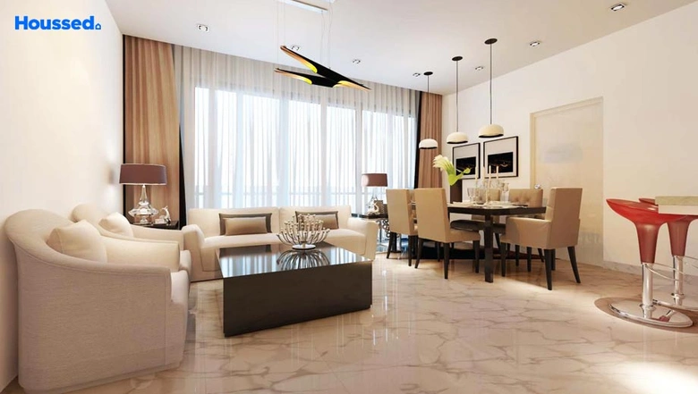 Living Room of SLV Skyhouses in Whitefield, Bangalore - Image 136324