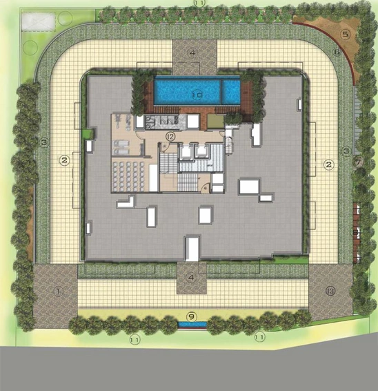 Master Plan of SLV Skyhouses in Whitefield, Bangalore - Image 136330