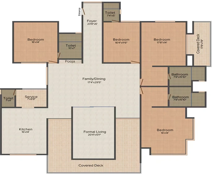 4 BHK Flat in VGN Coasta in Muttukadu, Chennai - Image 805947