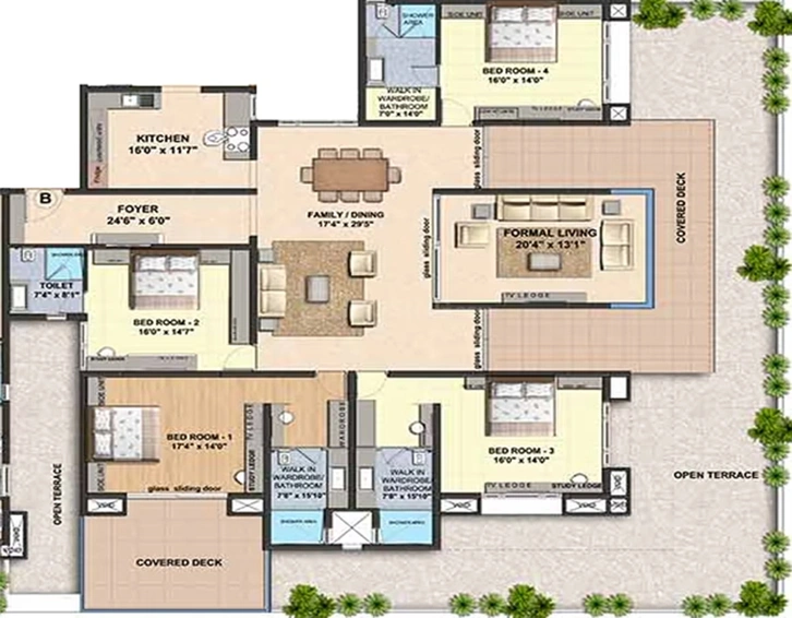 4 BHK Flat in VGN Coasta in Muttukadu, Chennai - Image 805948