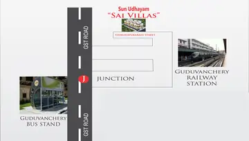 Location of Sun Udhayams Sai Villas - Image 136371