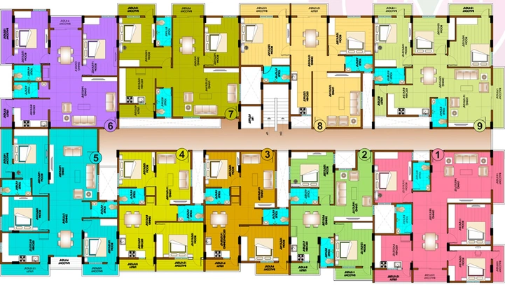 Floor Plan of Rathna Deepaka Lotus in Konanakunte, Bangalore - Image 136426