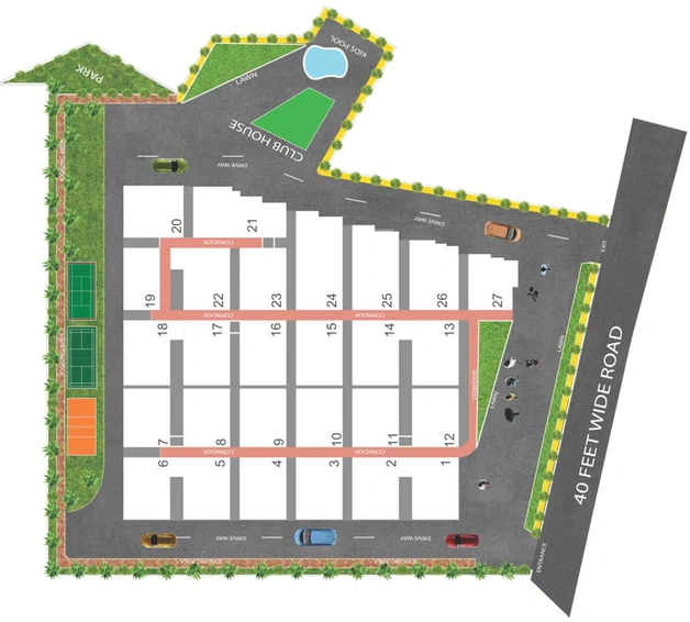 Master Plan of NSK Bliss Meadows in Madeenguda, Hyderabad - Image 136474