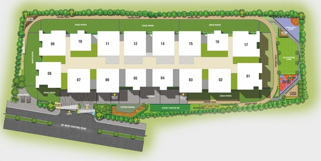 Master Plan of Origin Amogha in Kollur, Hyderabad - Image 136503