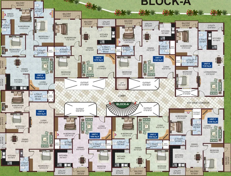 Floor Plan of Sri Sai Krupa Elegance in Kanakapura, Bangalore - Image 136532