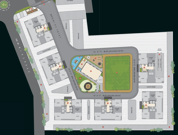 Master Plan of Nidhi Shivay Heights in Sarthana Jakat Naka, Surat - Image 93211
