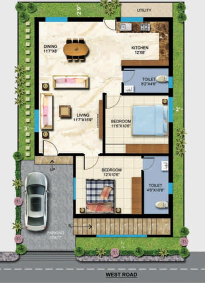 2 BHK House/Villa in Praneeth Pranav Panorama in Ameenpur, Hyderabad - Image 806047