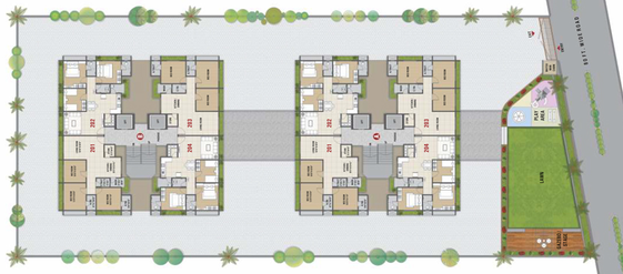 Master Plan of Rudra Shivay Heights in Mota Varachha, Surat - Image 93560