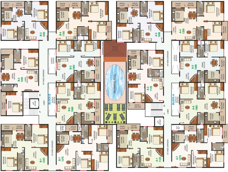 Floor Plan of Balaji Krupa in Jakkur, Bangalore - Image 136633