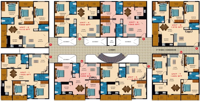 Master Plan of Balaji Paradise in Hebbal, Bangalore - Image 136654