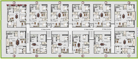 Master Plan of Quorizon Navya Trinity in Peerzadiguda, Hyderabad - Image 136668