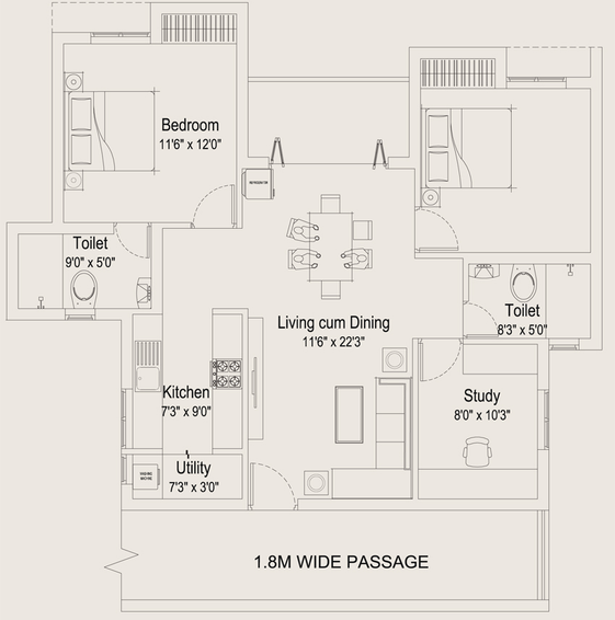 2.5 BHK Flat in Nova Sprint in Ambattur, Chennai - Image 806074