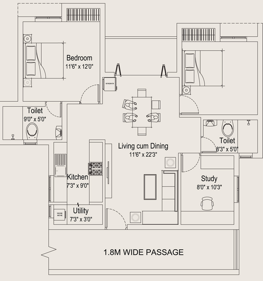 3 BHK Flat in Nova Sprint in Ambattur, Chennai - Image 806075