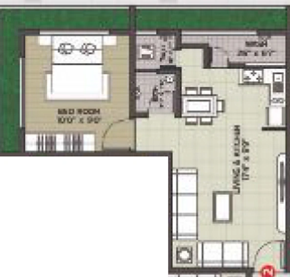 1 BHK Flat in Khodabhai Happy Residency in Amroli, Surat - Image 663805