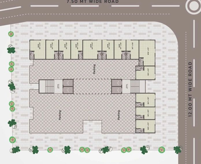 Master Plan of Khodabhai Happy Residency in Amroli, Surat - Image 93230