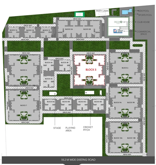 Master Plan of Raja Royal Orchids in Chandanagar, Hyderabad - Image 136752
