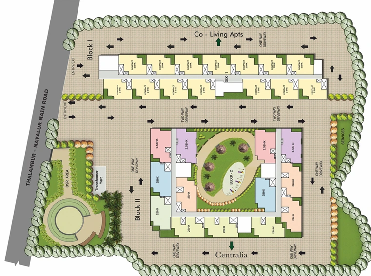 Master Plan of DRA Truliv in Navalur, Chennai - Image 136762