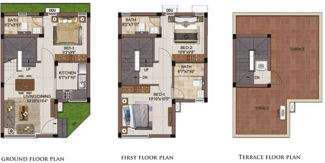 3 BHK House/Villa in Casagrand Luxeria in Navalur, Chennai - Image 806100
