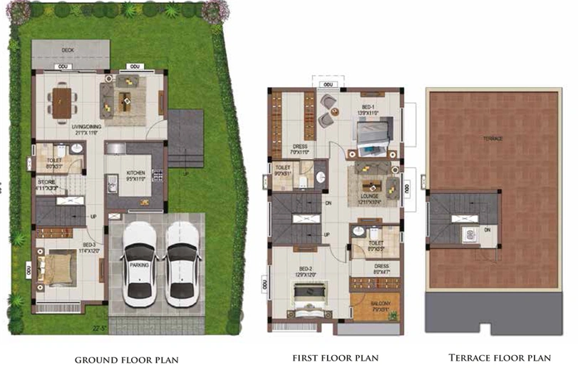 3 BHK House/Villa in Casagrand Luxeria in Navalur, Chennai - Image 806103