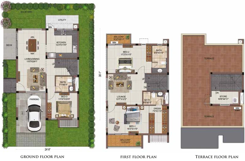3 BHK House/Villa in Casagrand Luxeria in Navalur, Chennai - Image 806105