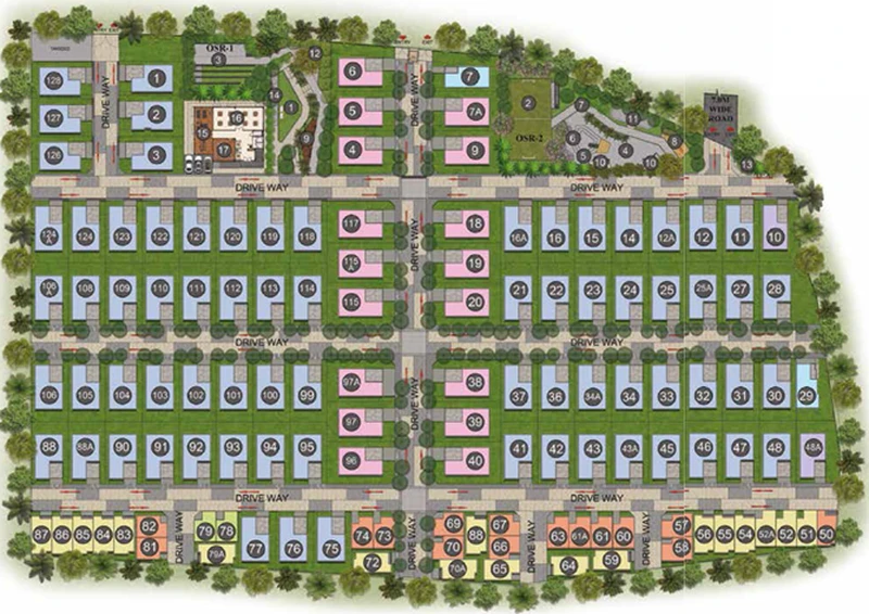 Master Plan of Casagrand Luxeria in Navalur, Chennai - Image 136790