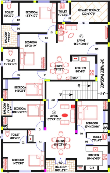 Floor Plan of MMA Dream Nest 7 in Kandigai, Chennai - Image 136796
