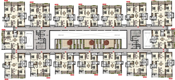 Floor Plan of NJR Vasavi Sreenivasam in Kondapur, Hyderabad - Image 136867