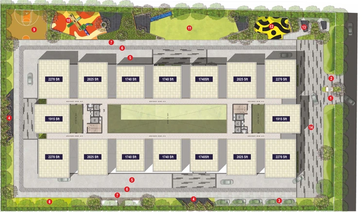 Master Plan of NJR Vasavi Sreenivasam in Kondapur, Hyderabad - Image 136868