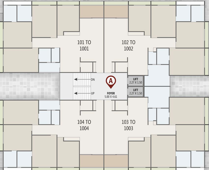 Floor Plan of Shreenath Shreeji Vihar in Nikol, Ahmedabad - Image 93425
