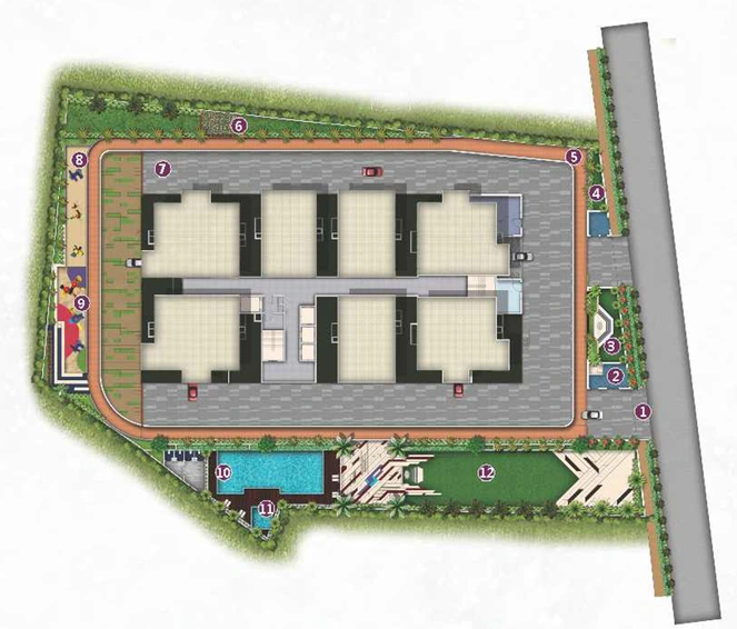 Master Plan of Haris Rukmini Pranava 101 in LB Nagar, Hyderabad - Image 136952