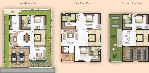 4 BHK House/Villa in Haris Pranava Affluence in LB Nagar, Hyderabad - Image 806182