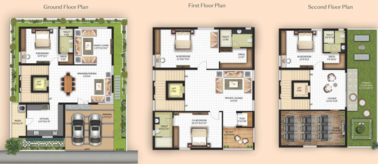 4 BHK House/Villa in Haris Pranava Affluence in LB Nagar, Hyderabad - Image 806184