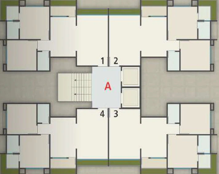 Floor Plan of Ganga Heights in Ved, Surat - Image 92763