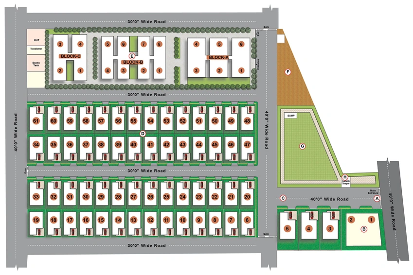 Master Plan of RNG Supra Avenue in Bowrampet, Hyderabad - Image 136999