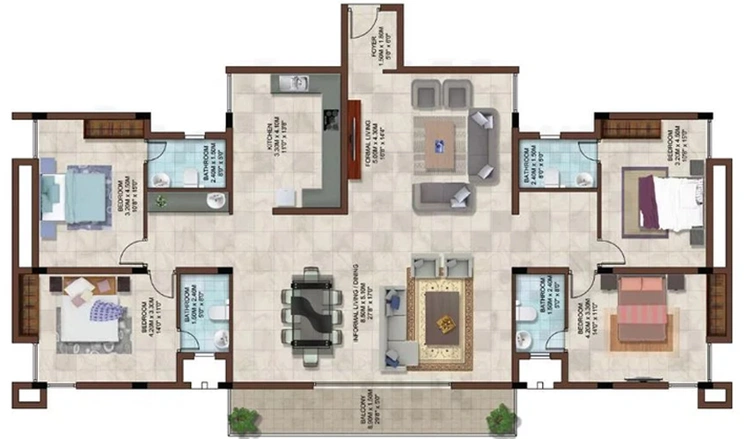 4 BHK Flat in Casagrand Bellissimo in Alandur, Chennai - Image 806203