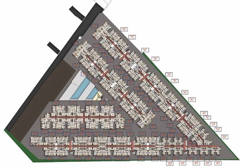 Floor Plan of Casagrand Bellissimo in Alandur, Chennai - Image 137016
